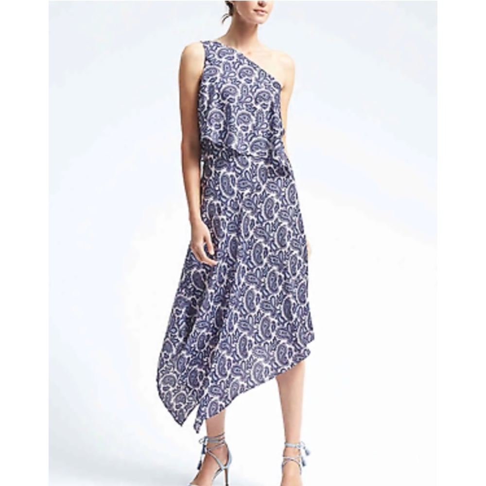 NWOT Banana Republic one shoulder dress